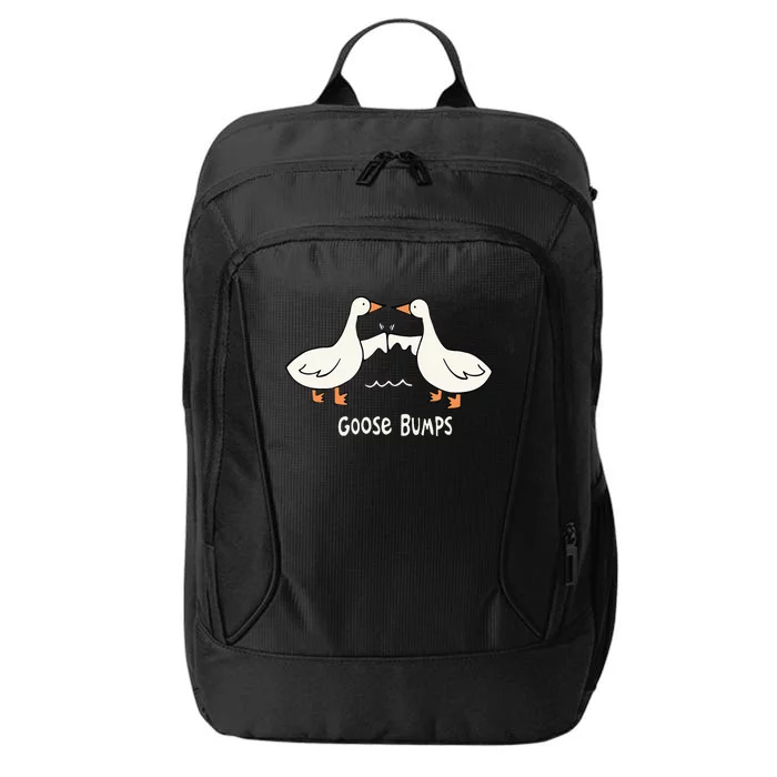 Cute Goose Bumps Funny Animal Pun Lover City Backpack