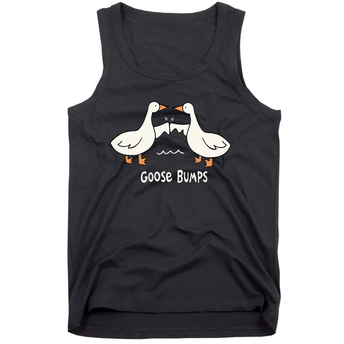 Cute Goose Bumps Funny Animal Pun Lover Tank Top