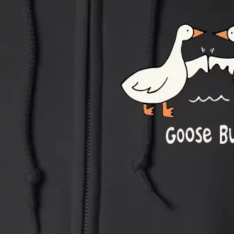 Cute Goose Bumps Funny Animal Pun Lover Full Zip Hoodie