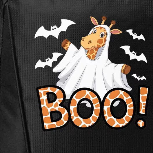 Cute Giraffe Boo Halloween Costume Zoo Lover Happy Halloween Custome City Backpack