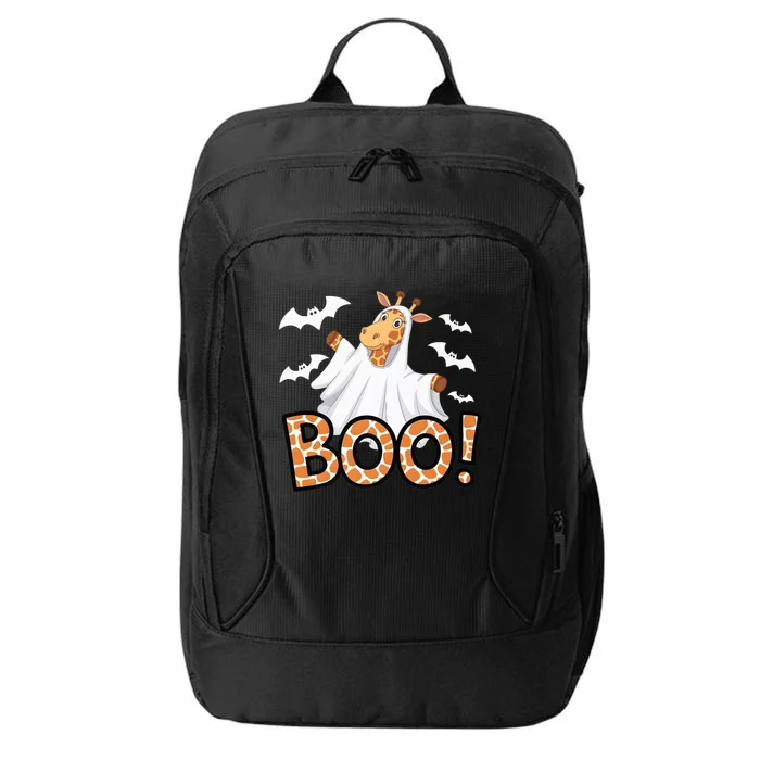 Cute Giraffe Boo Halloween Costume Zoo Lover Happy Halloween Custome City Backpack