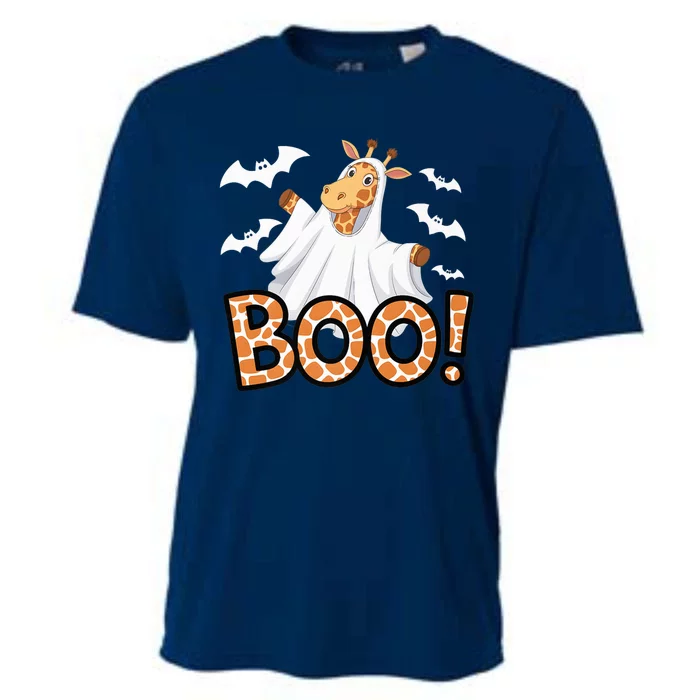 Cute Giraffe Boo Halloween Costume Zoo Lover Happy Halloween Custome Cooling Performance Crew T-Shirt