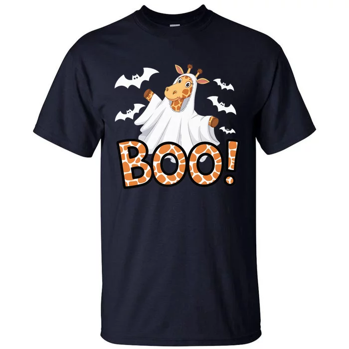 Cute Giraffe Boo Halloween Costume Zoo Lover Happy Halloween Custome Tall T-Shirt