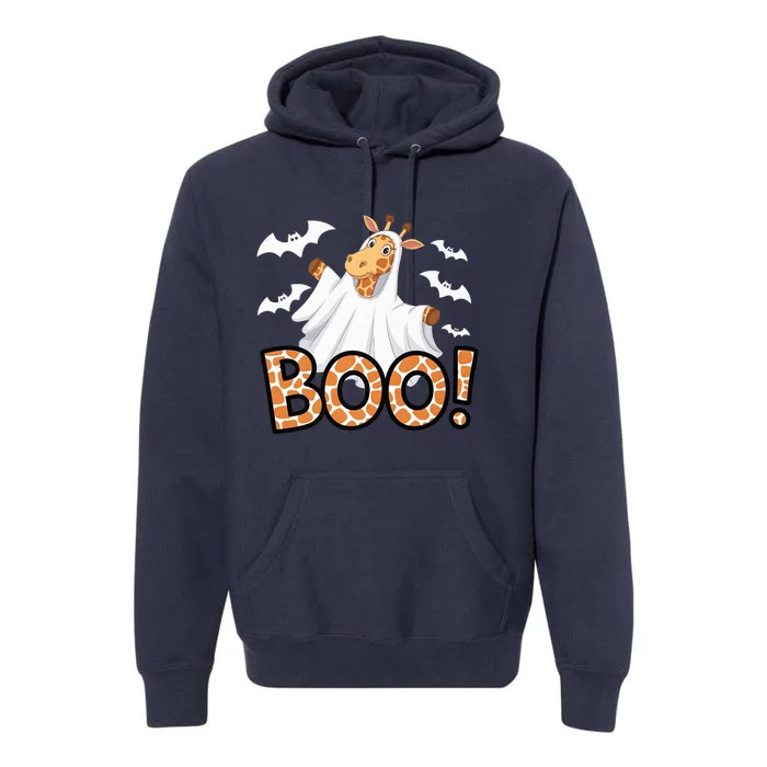 Cute Giraffe Boo Halloween Costume Zoo Lover Happy Halloween Custome Premium Hoodie