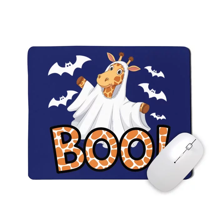 Cute Giraffe Boo Halloween Costume Zoo Lover Happy Halloween Custome Mousepad