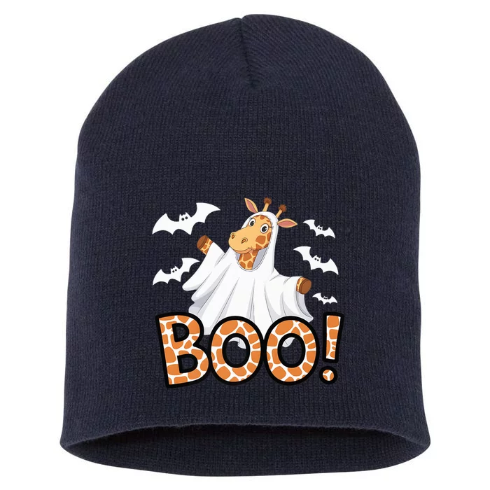 Cute Giraffe Boo Halloween Costume Zoo Lover Happy Halloween Custome Short Acrylic Beanie