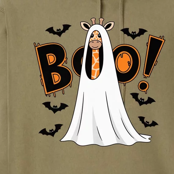 Cute Giraffe Boo Halloween Costume Zoo Lover Happy Boo Halloween Premium Hoodie