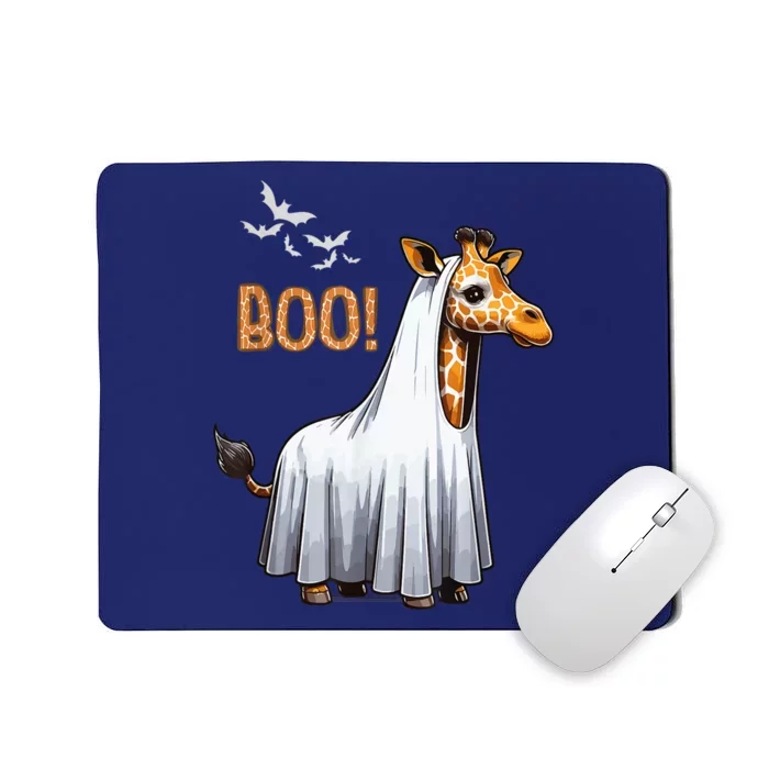 Cute Giraffe Boo Halloween Costume Zoo Lover Mousepad