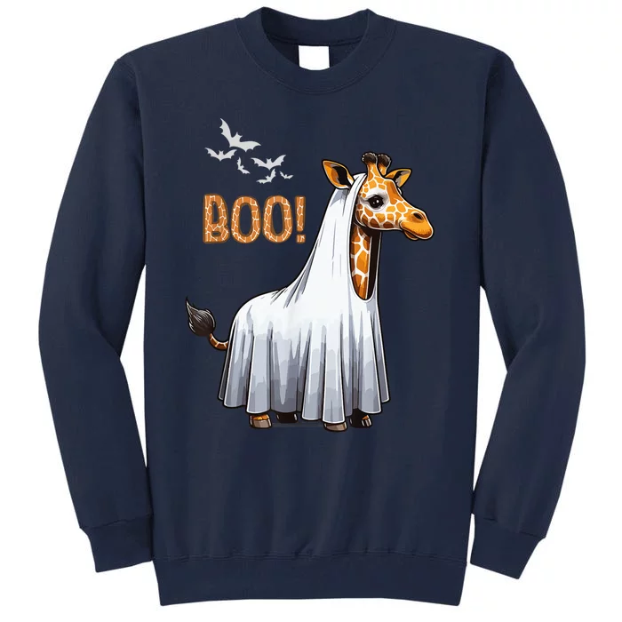 Cute Giraffe Boo Halloween Costume Zoo Lover Tall Sweatshirt