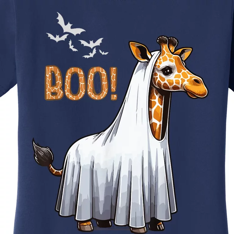 Cute Giraffe Boo Halloween Costume Zoo Lover Women's T-Shirt