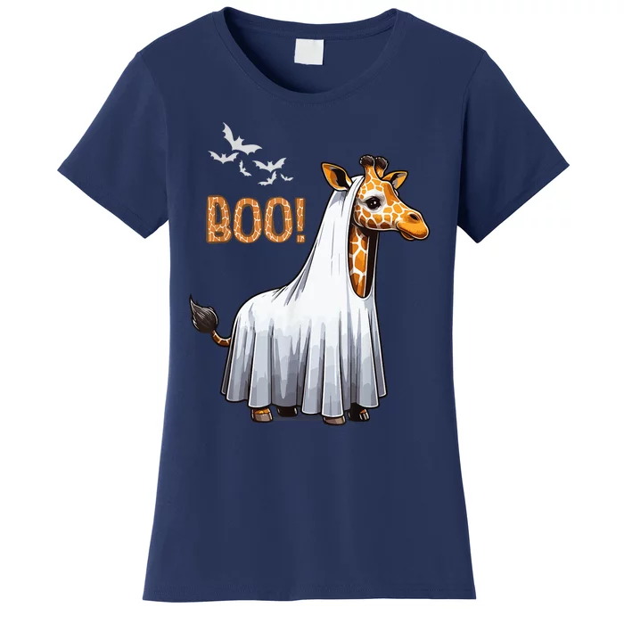 Cute Giraffe Boo Halloween Costume Zoo Lover Women's T-Shirt