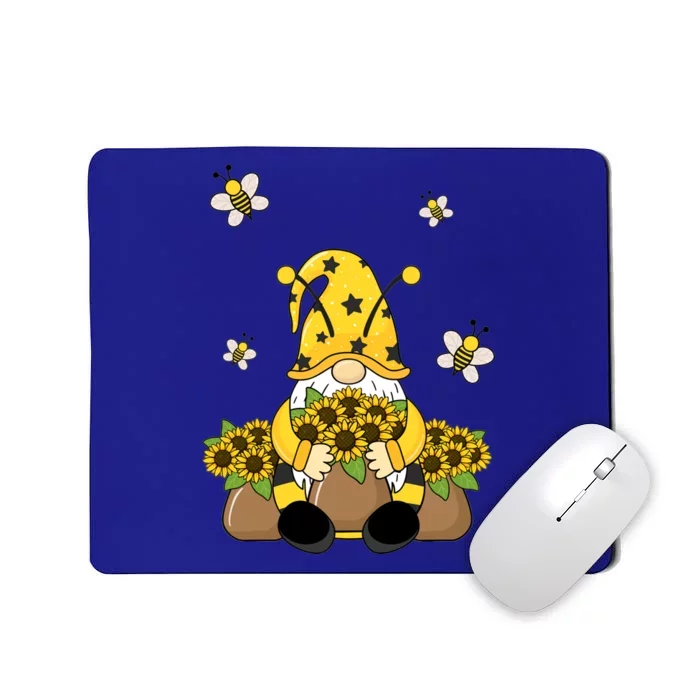 Cute Gnome Bee Summer Gnome Sunflower Basket Gnome Gift Mousepad