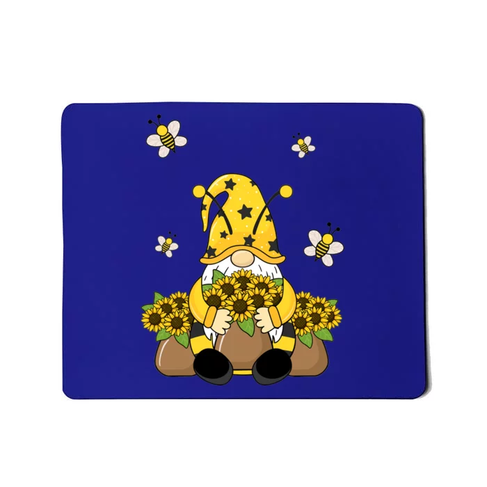 Cute Gnome Bee Summer Gnome Sunflower Basket Gnome Gift Mousepad