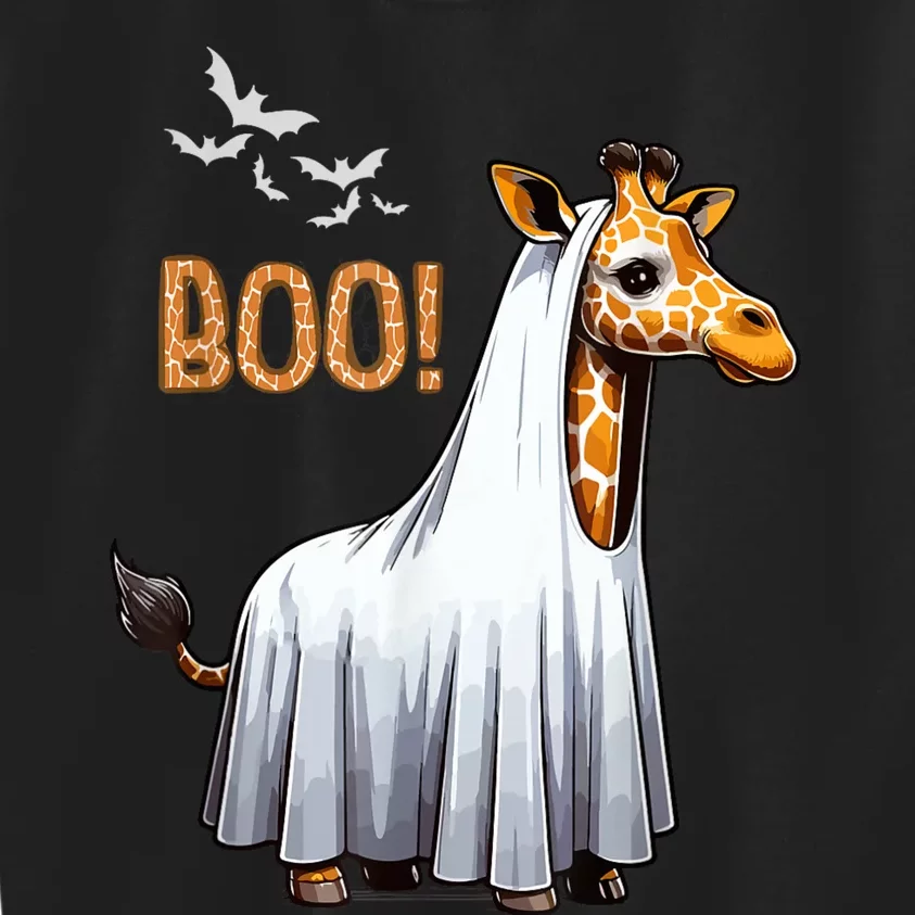 Cute Giraffe Boo Halloween Costume Zoo Lover Kids Sweatshirt