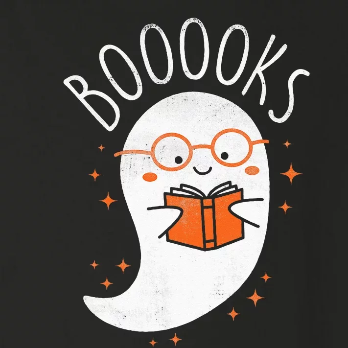 Cute Ghost Book Reading Halloween Teacher Top Toddler Long Sleeve Shirt