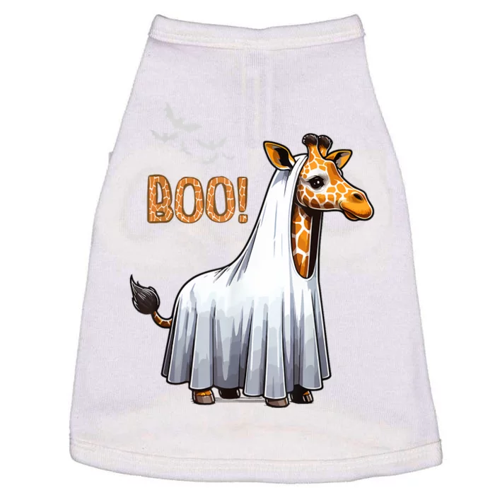 Cute Giraffe Boo Halloween Costume Zoo Lover Doggie Tank