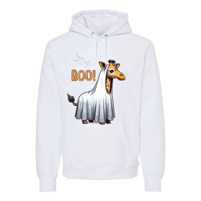 Cute Giraffe Boo Halloween Costume Zoo Lover Premium Hoodie