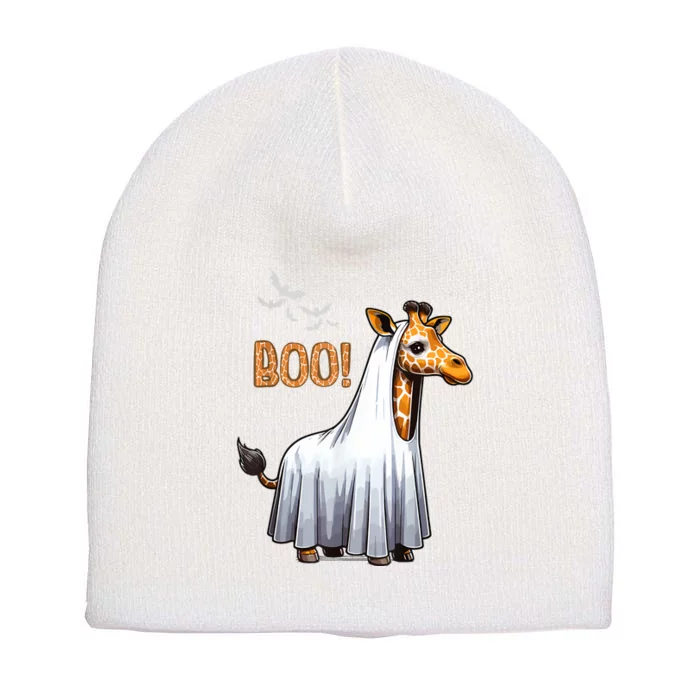 Cute Giraffe Boo Halloween Costume Zoo Lover Short Acrylic Beanie