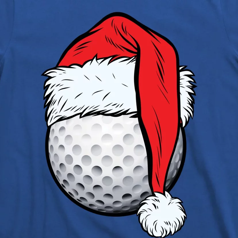 Christmas Golf Ball Santa Hat Xmas Golfing Sports Gift T-Shirt