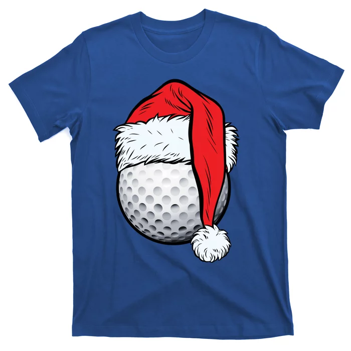 Christmas Golf Ball Santa Hat Xmas Golfing Sports Gift T-Shirt