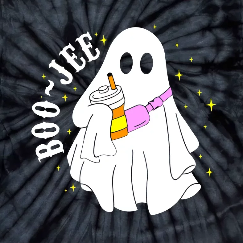 Cute Ghost Boujee BooJee Halloween Spooky Season Gift Tie-Dye T-Shirt