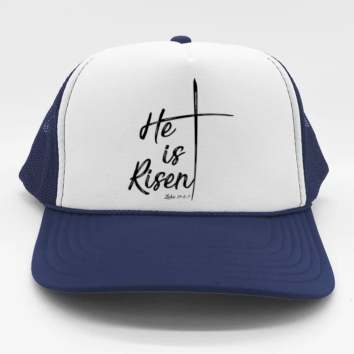 Christian Gift Bible Verse Inspirational Gift He Is Risen Cool Gift Trucker Hat