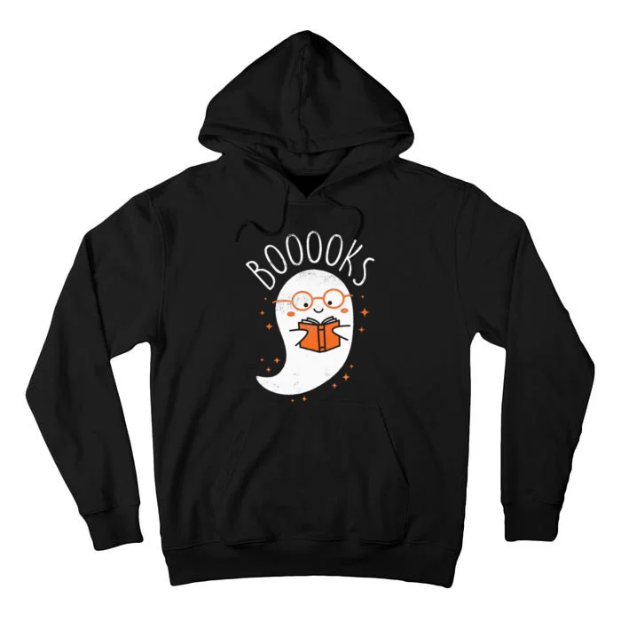 Cute Ghost Book Reading Halloween Teacher Top Tall Hoodie