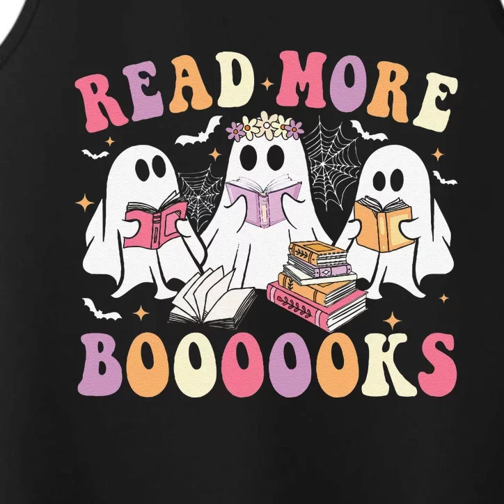 Cute Ghost Book Read More Books Funny Teachers Halloweengift Performance Tank