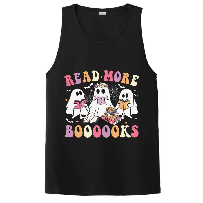 Cute Ghost Book Read More Books Funny Teachers Halloweengift Performance Tank