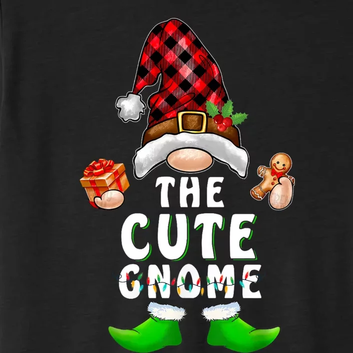 Cute Gnome Buffalo Plaid Matching Family Christmas Pajama ChromaSoft Performance T-Shirt