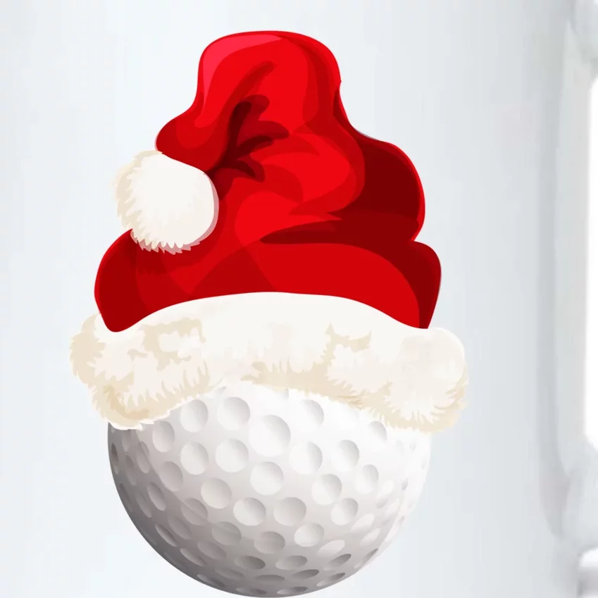 Christmas Golf Ball Santa Hat Xmas Funny Gift Black Color Changing Mug