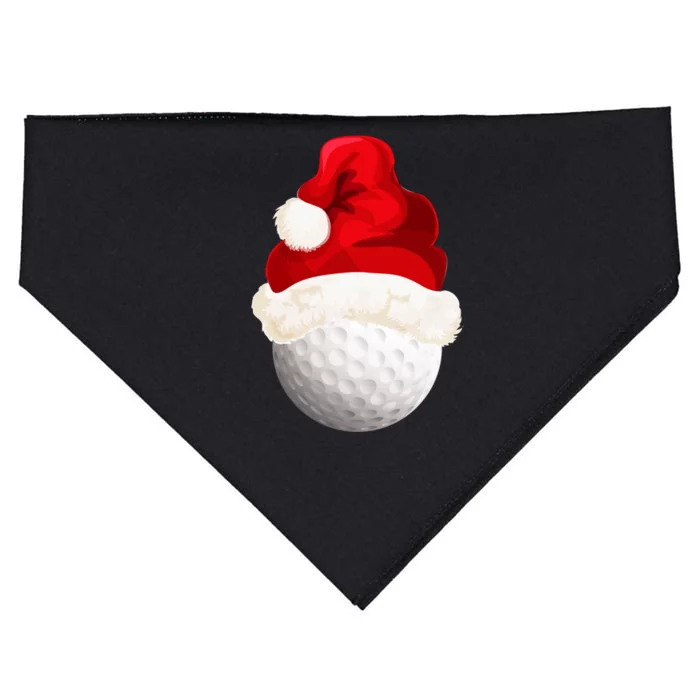 Christmas Golf Ball Santa Hat Xmas Funny Gift USA-Made Doggie Bandana