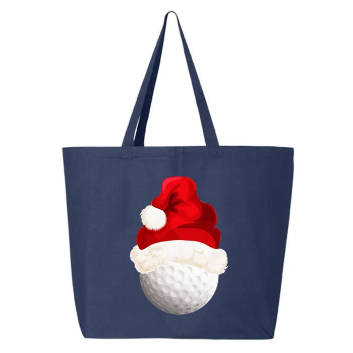 Christmas Golf Ball Santa Hat Xmas Funny Gift 25L Jumbo Tote