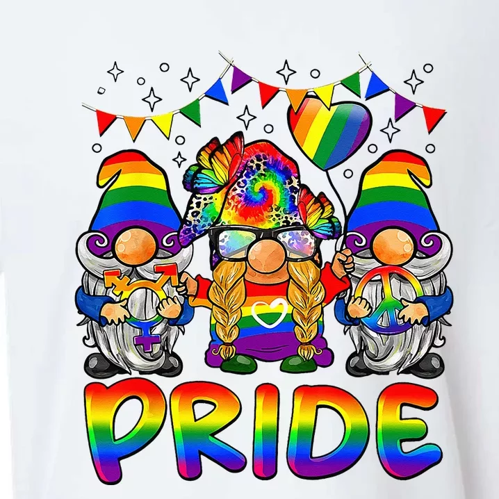 Cute Gay Bisexual Transsexual Gnomes LGBTQ Pride Ally Sueded Cloud Jersey T-Shirt