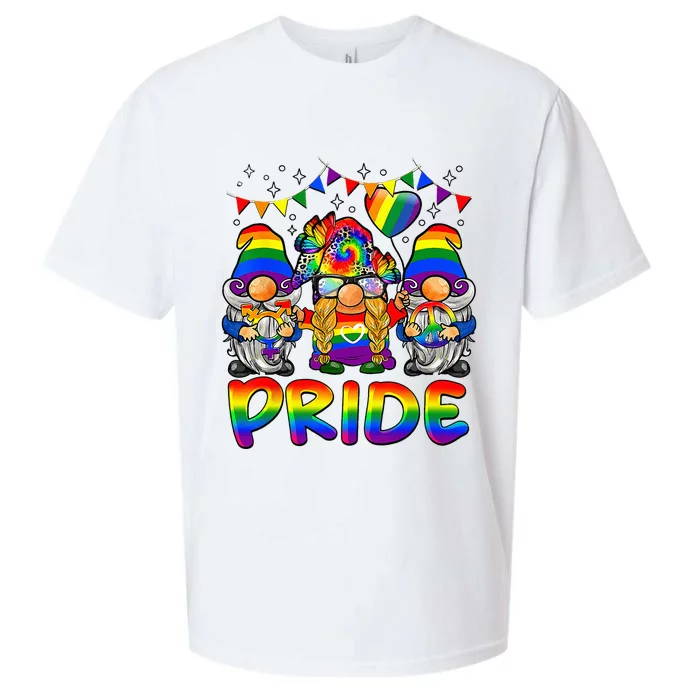 Cute Gay Bisexual Transsexual Gnomes LGBTQ Pride Ally Sueded Cloud Jersey T-Shirt