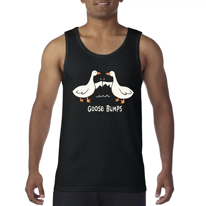 Cute Goose Bumps Funny Animal Pun Lover Tank Top