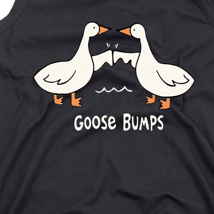 Cute Goose Bumps Funny Animal Pun Lover Tank Top