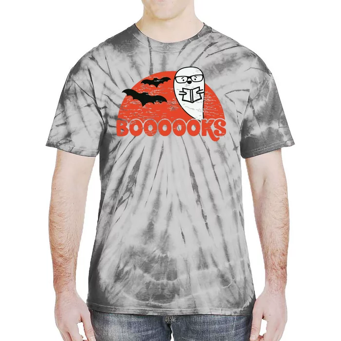 Cute Ghost Boooooks School Librarian Or Teacher Halloween Tie-Dye T-Shirt