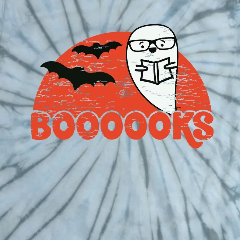 Cute Ghost Boooooks School Librarian Or Teacher Halloween Tie-Dye T-Shirt