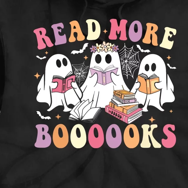 Cute Ghost Book Read More Books Funny Teachers Halloween Tie Dye Hoodie