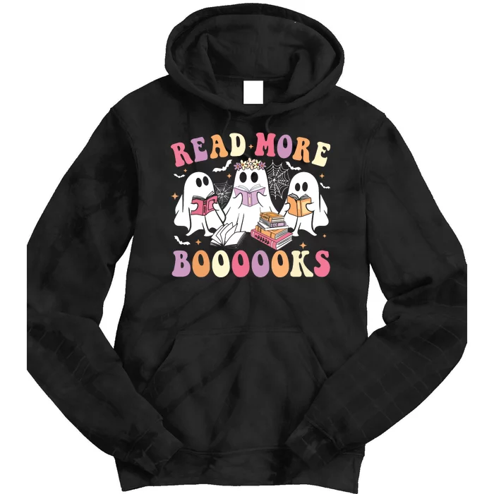 Cute Ghost Book Read More Books Funny Teachers Halloween Tie Dye Hoodie