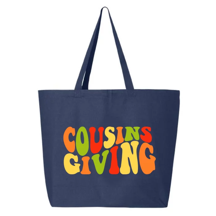 Cousins Giving Cute Pumpkin Cousin Crew Thanksgiving Family Gift 25L Jumbo Tote