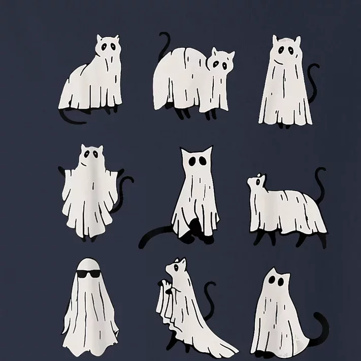 Cute Ghost Cat Funny Halloween Outfit Costumes Toddler Long Sleeve Shirt