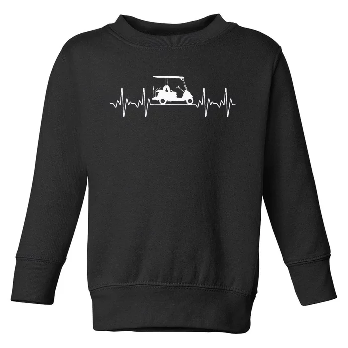 Cool Golf Cart Art For Wo Golfer Golf Lover & Players Toddler Sweatshirt