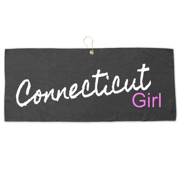 Connecticut Girl Large Microfiber Waffle Golf Towel