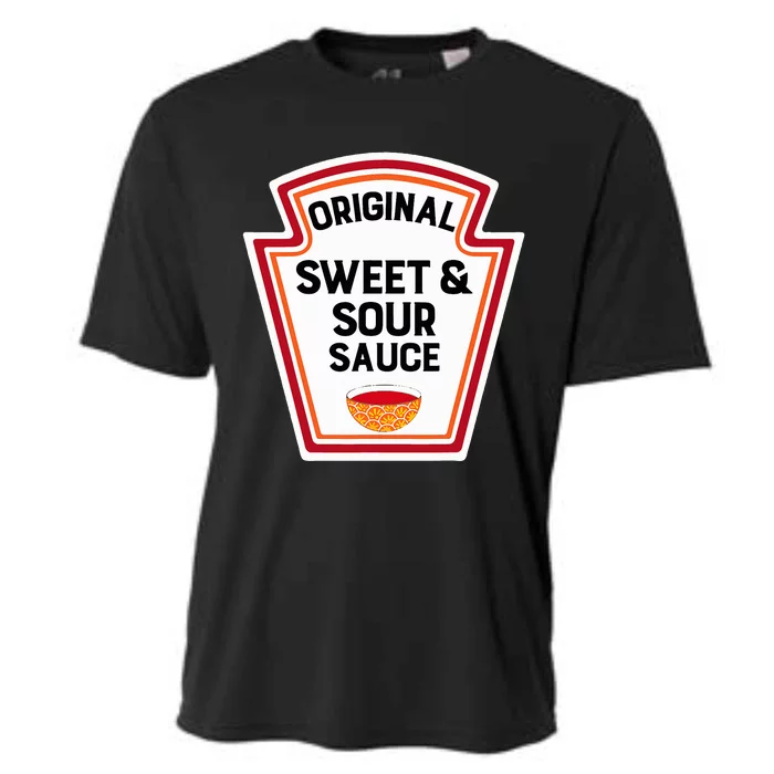 Cute Group Condiments Halloween Costume Sweet And Sour Sauce Cooling Performance Crew T-Shirt