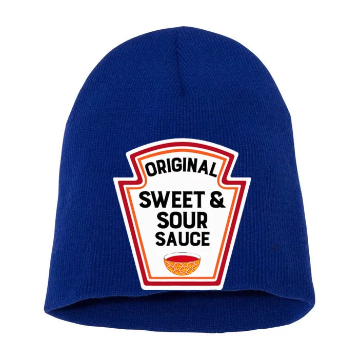 Cute Group Condiments Halloween Costume Sweet And Sour Sauce Short Acrylic Beanie