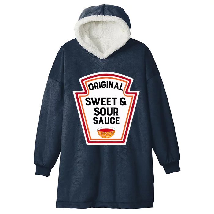 Cute Group Condiments Halloween Costume Sweet And Sour Sauce Hooded Wearable Blanket