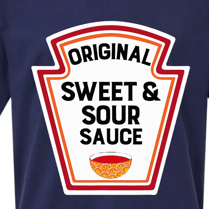 Cute Group Condiments Halloween Costume Sweet And Sour Sauce Sueded Cloud Jersey T-Shirt