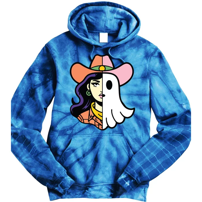 Cool Ghoul Cowgirl Tie Dye Hoodie